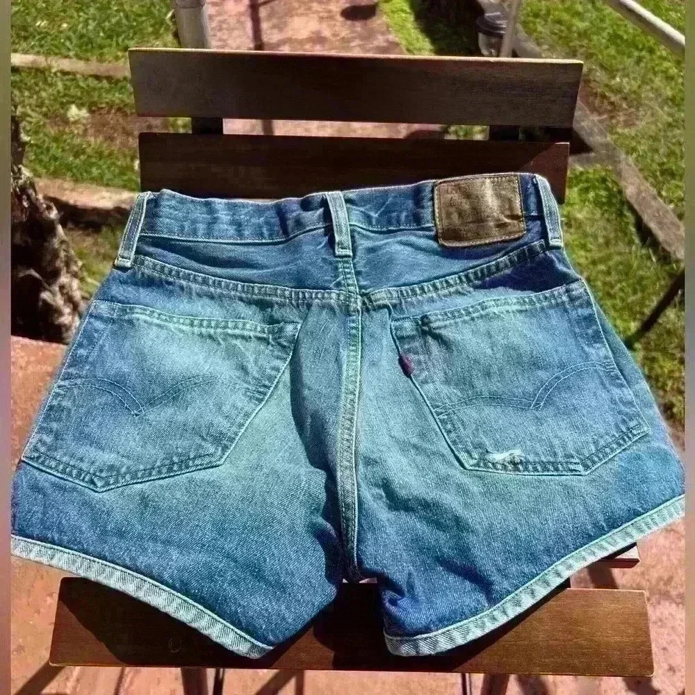 Vintage 501 Levi's Levi Strauss & Co Denim Jeans Shorts XS‎ 501ZZ Western Y2K